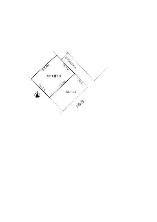 Compartment figure. Land price 9.9 million yen, Land area 432 sq m