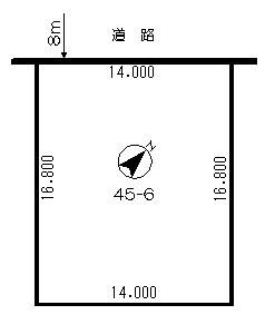 Compartment figure. Land price 8.54 million yen, Land area 235.2 sq m