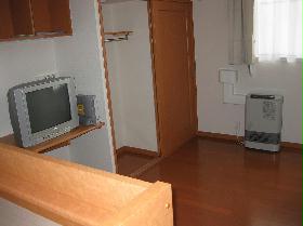 Living and room. With gas stove