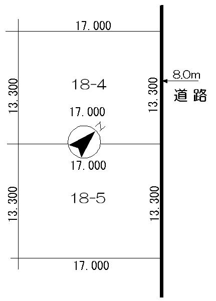 Compartment figure. Land price 2.8 million yen, Land area 452.2 sq m