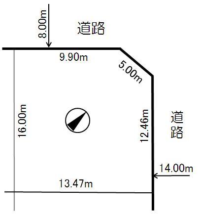 Compartment figure. Land price 1,000,000 yen, Land area 209.08 sq m