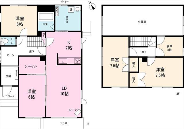 Floor plan. 13.8 million yen, 4LDK+S, Land area 231.4 sq m , Building area 111.78 sq m