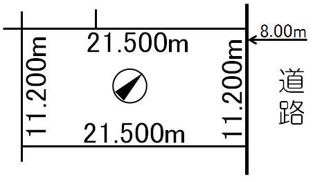 Compartment figure. Land price 6.9 million yen, Land area 240.8 sq m