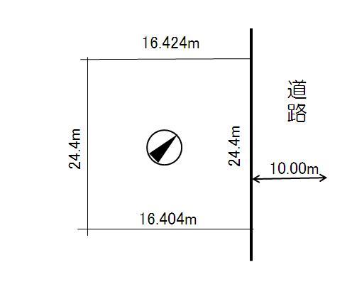 Compartment figure. Land price 2.5 million yen, Land area 400.5 sq m