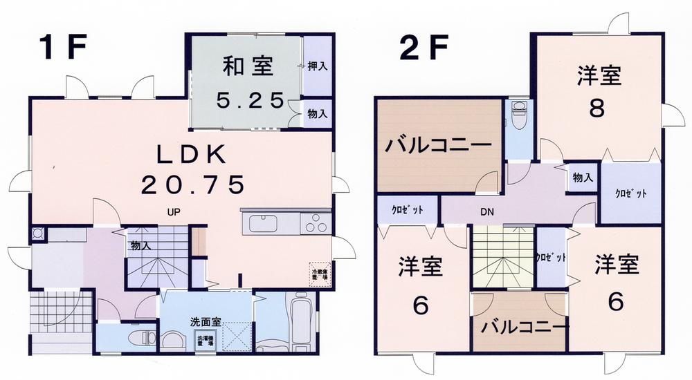 Floor plan. 18.5 million yen, 4LDK, Land area 250 sq m , Building area 117.97 sq m