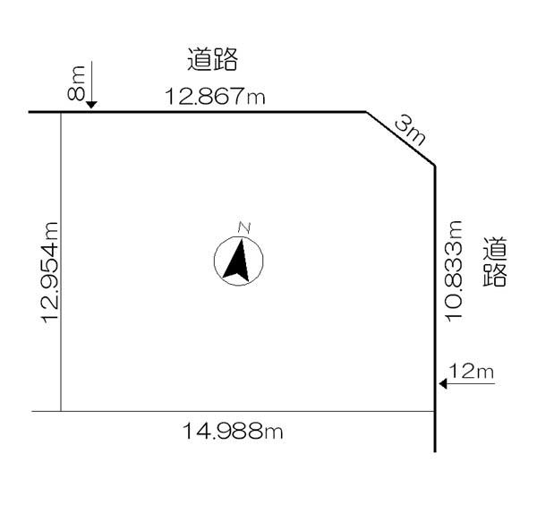 Compartment figure. Land price 8.8 million yen, Land area 191.9 sq m
