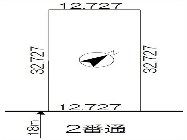 Compartment figure. Land price 11.8 million yen, Land area 416.54 sq m