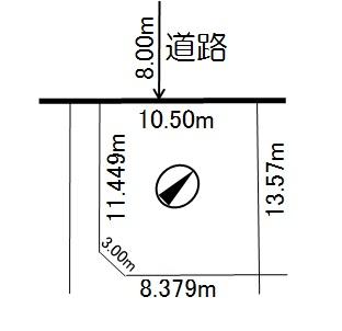 Compartment figure. Land price 1.3 million yen, Land area 140.23 sq m