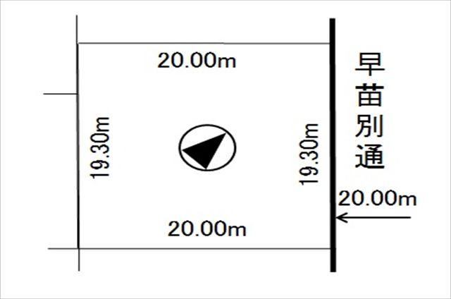 Compartment figure. Land price 5 million yen, Land area 386 sq m