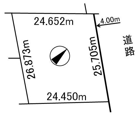 Compartment figure. Land price 10.6 million yen, Land area 633 sq m