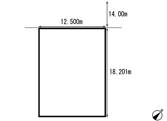 Compartment figure. Land price 9.8 million yen, Land area 227.51 sq m