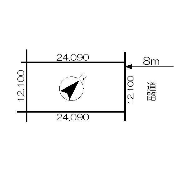 Compartment figure. Land price 8.8 million yen, Land area 291.52 sq m