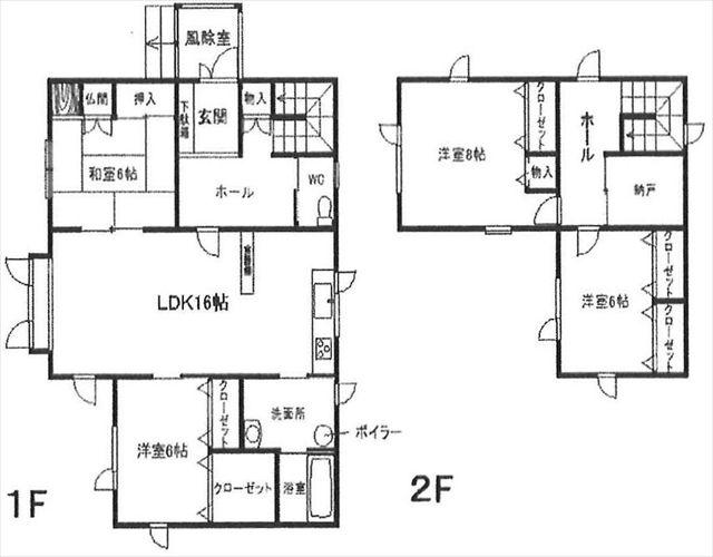Floor plan. 14.8 million yen, 4LDK, Land area 248.41 sq m , Building area 125.87 sq m