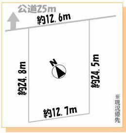 Compartment figure. Land price 7.5 million yen, Land area 310.21 sq m