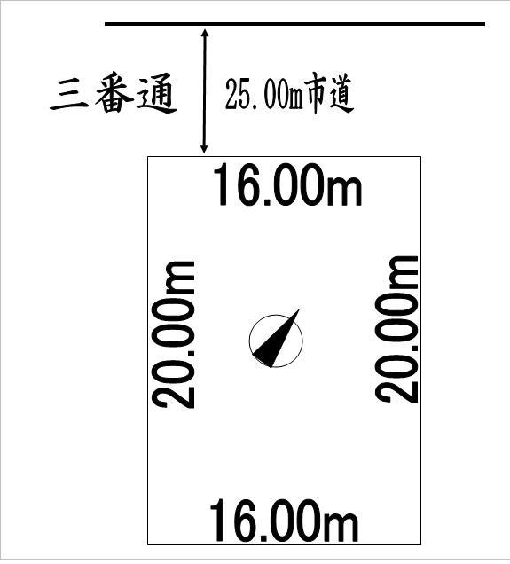 Compartment figure. Land price 8.3 million yen, Land area 320 sq m