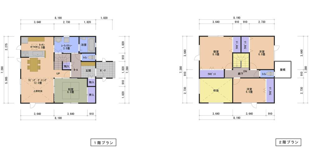 Building plan example (floor plan). Building price 14.9 million yen, Building area 109.31 sq m