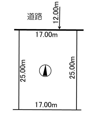 Compartment figure. Land price 14 million yen, Land area 425 sq m