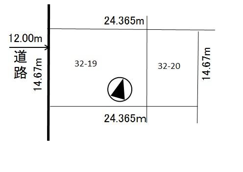 Compartment figure. Land price 9.8 million yen, Land area 357.41 sq m