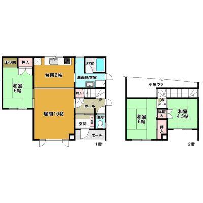 Floor plan. 12.8 million yen, 3LDK + S (storeroom), Land area 214.92 sq m , Building area 100.19 sq m