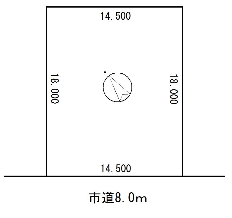 Compartment figure. Land price 5.5 million yen, Land area 261 sq m