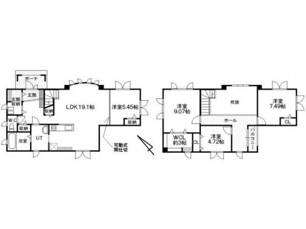 Floor plan. 21 million yen, 4LDK, Land area 218.67 sq m , Building area 124.76 sq m