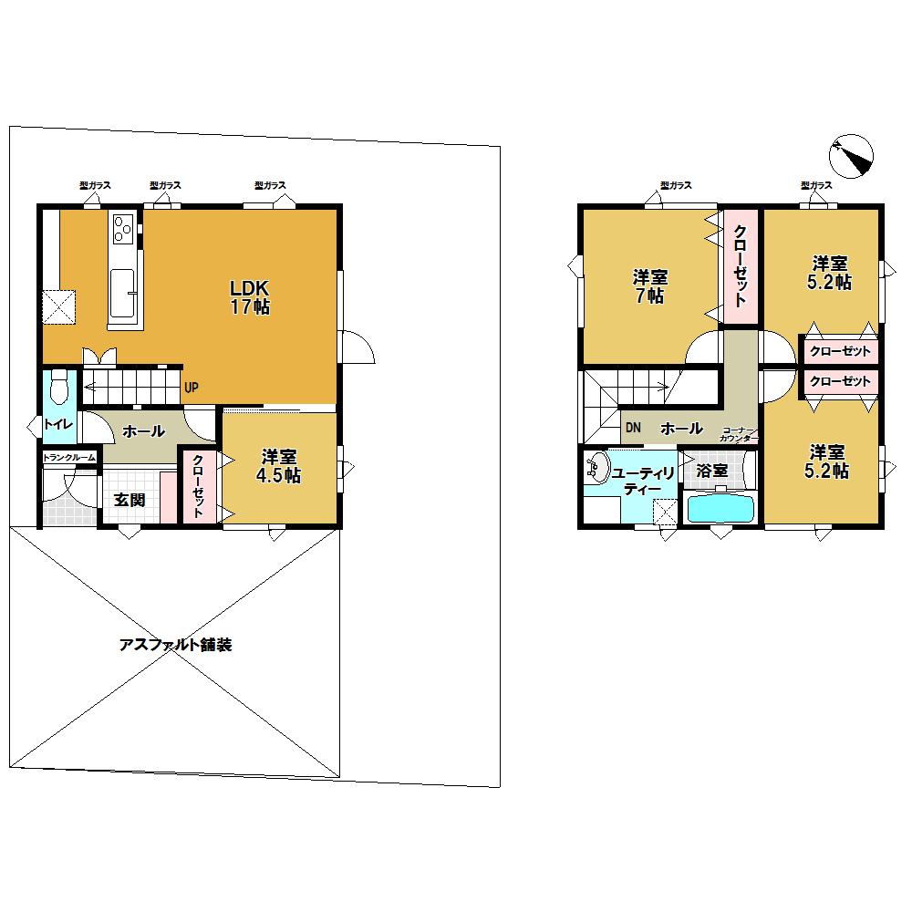Floor plan. 19,800,000 yen, 4LDK, Land area 165.98 sq m , Building area 97.71 sq m