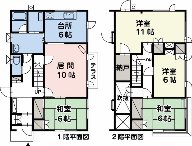 Floor plan. 9.9 million yen, 4LDK, Land area 366.97 sq m , Building area 116.54 sq m