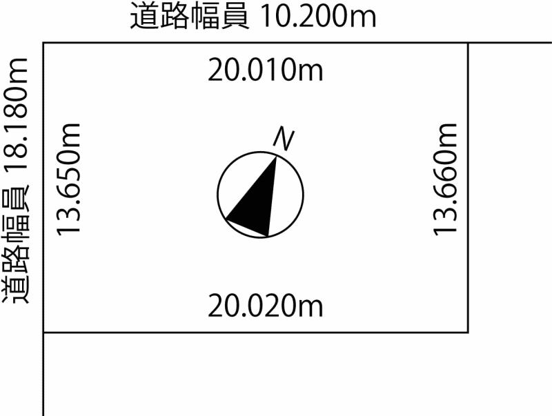 Compartment figure. Land price 3.3 million yen, Land area 273.25 sq m