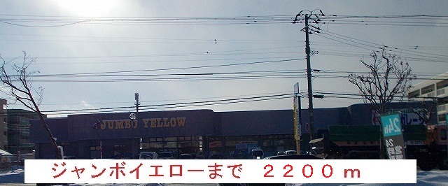 Home center. 2200m until the jumbo yellow (hardware store)
