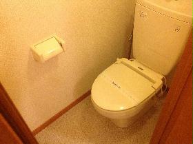 Toilet. With warm toilet seat heating function even in the winter!