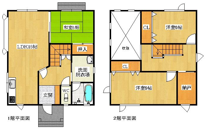 Floor plan. 15.6 million yen, 3LDK + S (storeroom), Land area 179.19 sq m , Building area 101.44 sq m