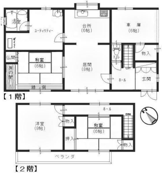 Floor plan. 13.8 million yen, 3LDK, Land area 132.23 sq m , Building area 108.24 sq m