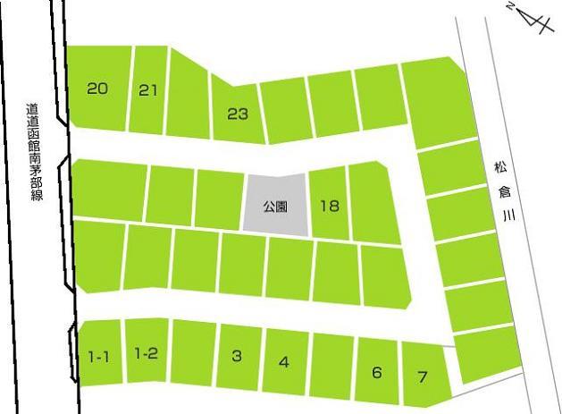 Compartment figure. Land price 8,464,000 yen, Land area 174.89 sq m