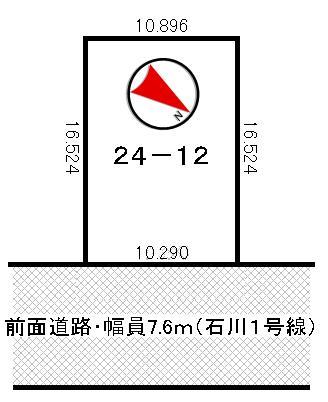 Compartment figure. Land price 6.86 million yen, Land area 180.01 sq m