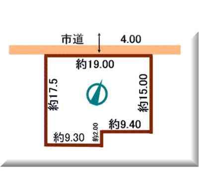 Compartment figure. Land price 15 million yen, Land area 329.3 sq m