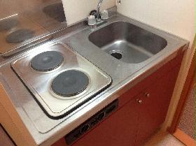 Kitchen. Easy to clean! Electric stove flat glass top does not go out the fire