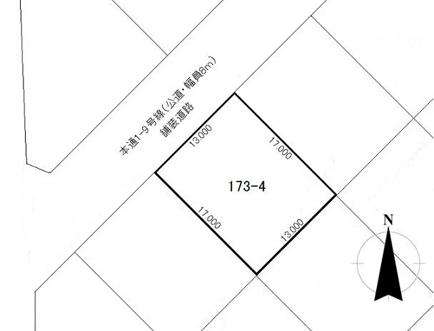 Compartment figure. Land price 9.36 million yen, Land area 221 sq m