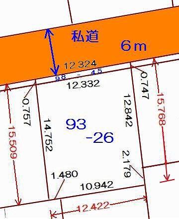 Compartment figure. Land price 7.6 million yen, Land area 193.46 sq m