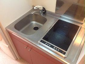 Kitchen. Easy to clean! Electric stove flat glass top does not go out the fire