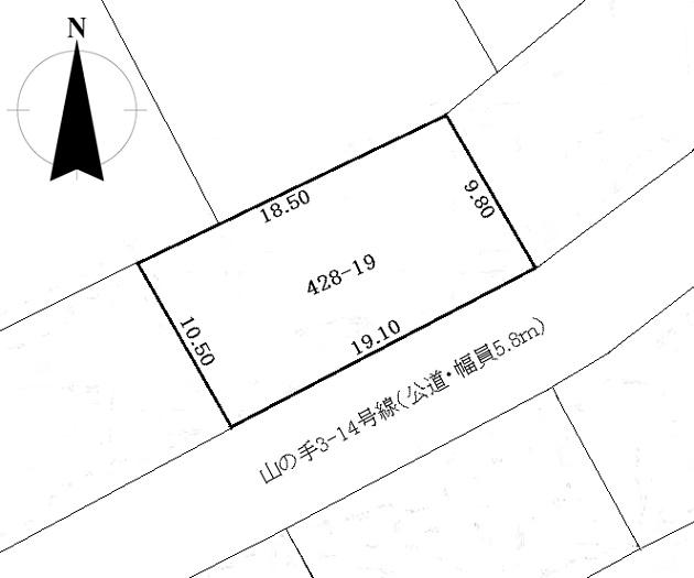 Compartment figure. Land price 6.9 million yen, Land area 190.53 sq m