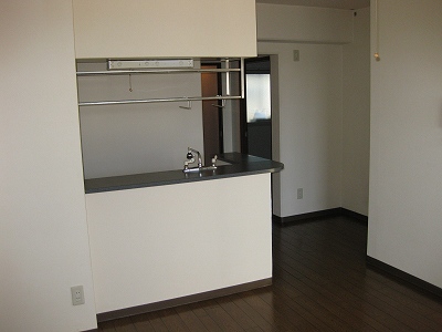 Living and room. Living room, It is the state of the face-to-face kitchen ☆ 