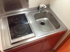 Kitchen. Easy to clean! Electric stove flat glass top does not go out the fire