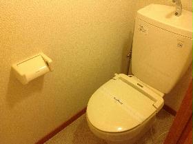 Toilet. With warm toilet seat heating function even in the winter!