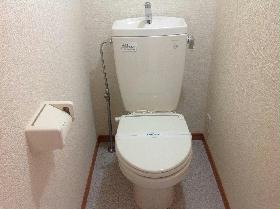 Toilet. With warm toilet seat heating even in winter!