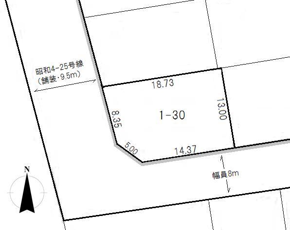 Compartment figure. Land price 8.4 million yen, Land area 231.27 sq m