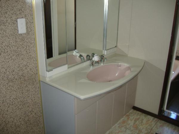 Wash basin, toilet. New Shandore