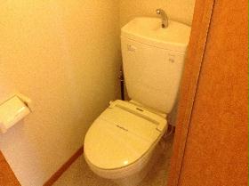 Toilet. With warm toilet seat heating function even in the winter!