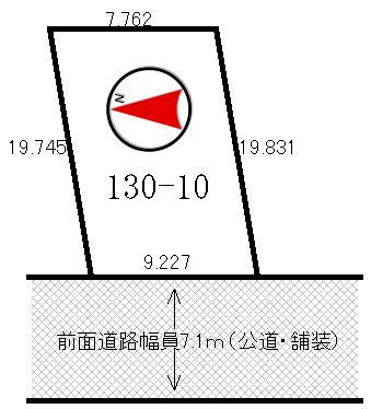Compartment figure. Land price 7,956,000 yen, Land area 175.34 sq m