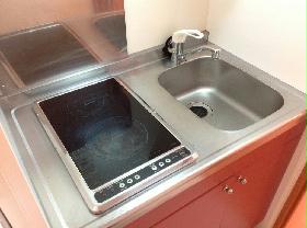 Kitchen. Easy to clean! Electric stove flat glass top does not go out the fire