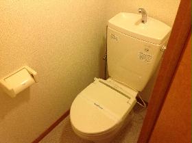 Toilet. With warm toilet seat heating function even in the winter!